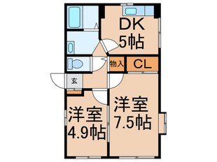 ベルポアンの物件間取画像